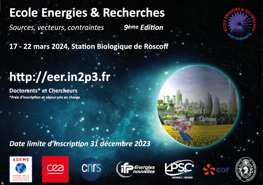 Ecole Energie & Recherches
Lien vers le site http://eer.in2p3.fr
